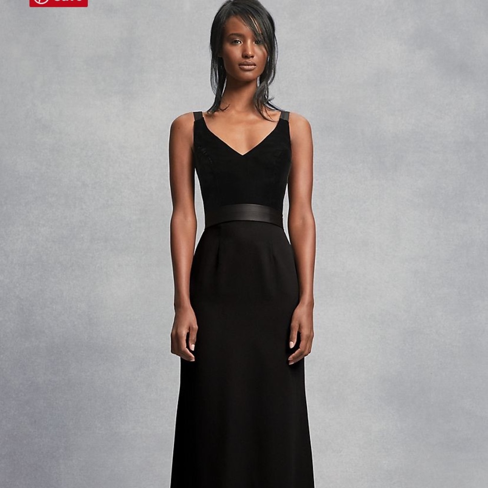 Black tie formal or prom dress floor length